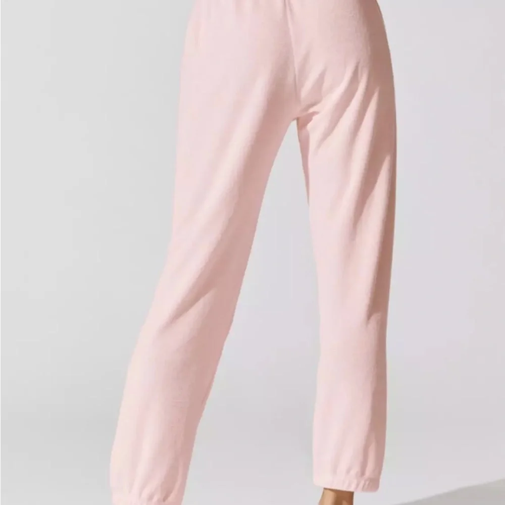 Madewell Donni NWT Luxe Terry Henley Sweatpants And Sweatshirt SET Pink- LARGE - Picture 8 of 8